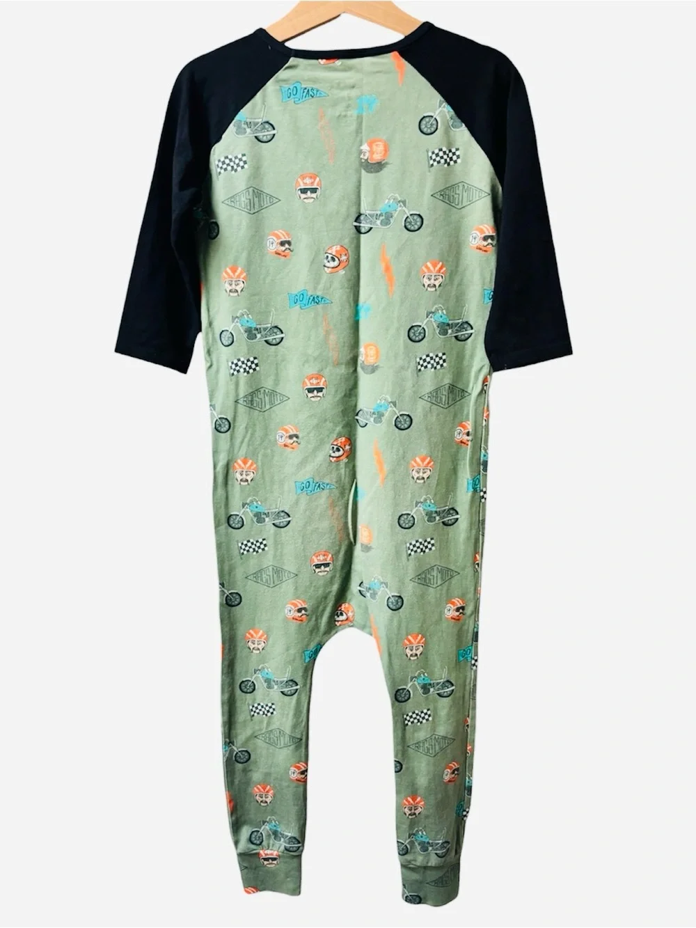 Rags | Kids Raglan-Sleeve Racing Romper - Picture 2 of 6